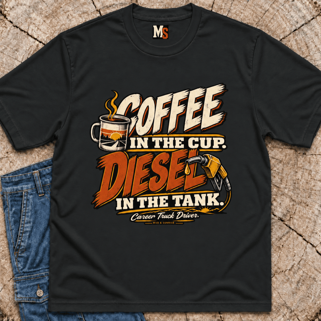 Coffee in the Cup, Diesel in the Tank T-shirt