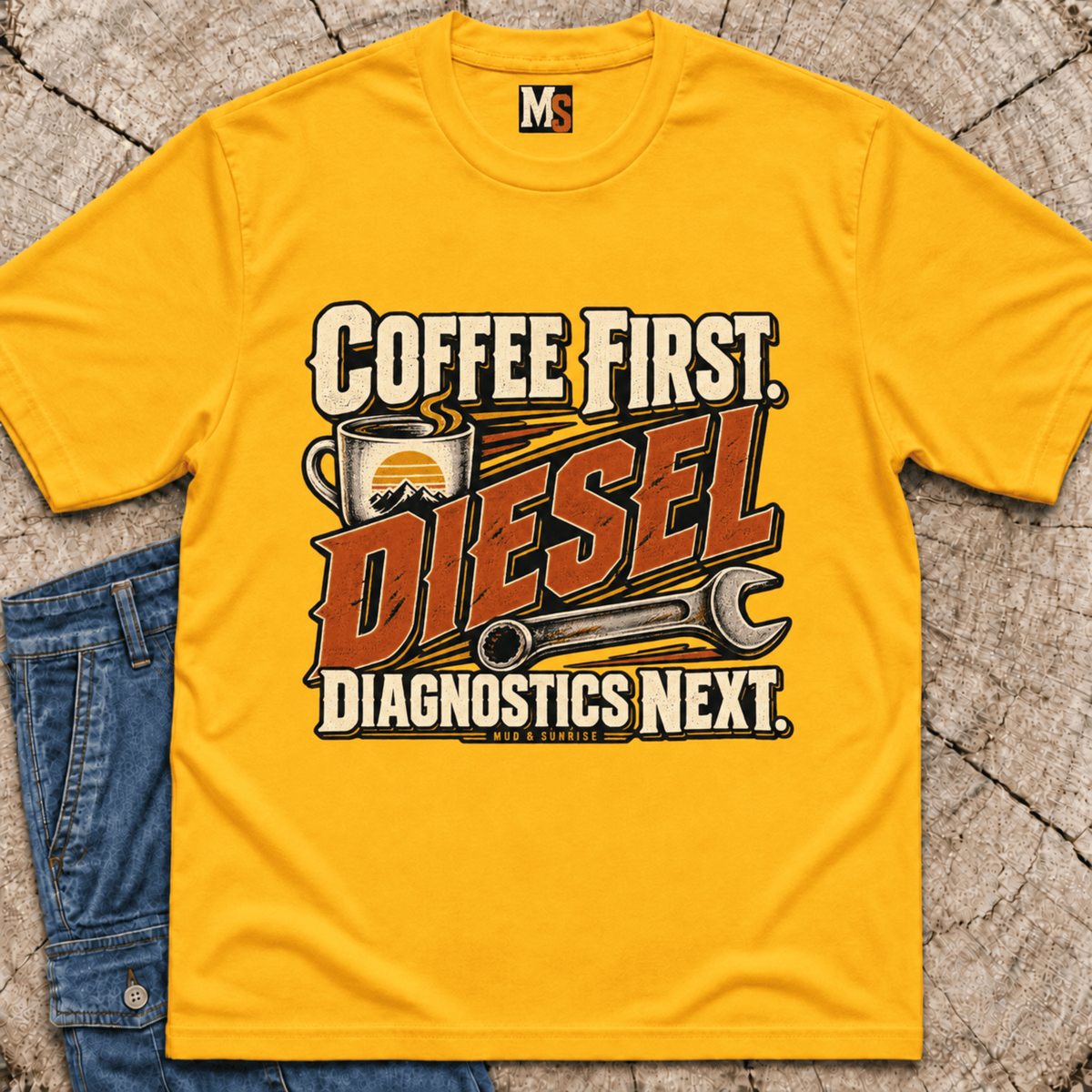 Coffee First, Diesel Diagnostics next T-shirt