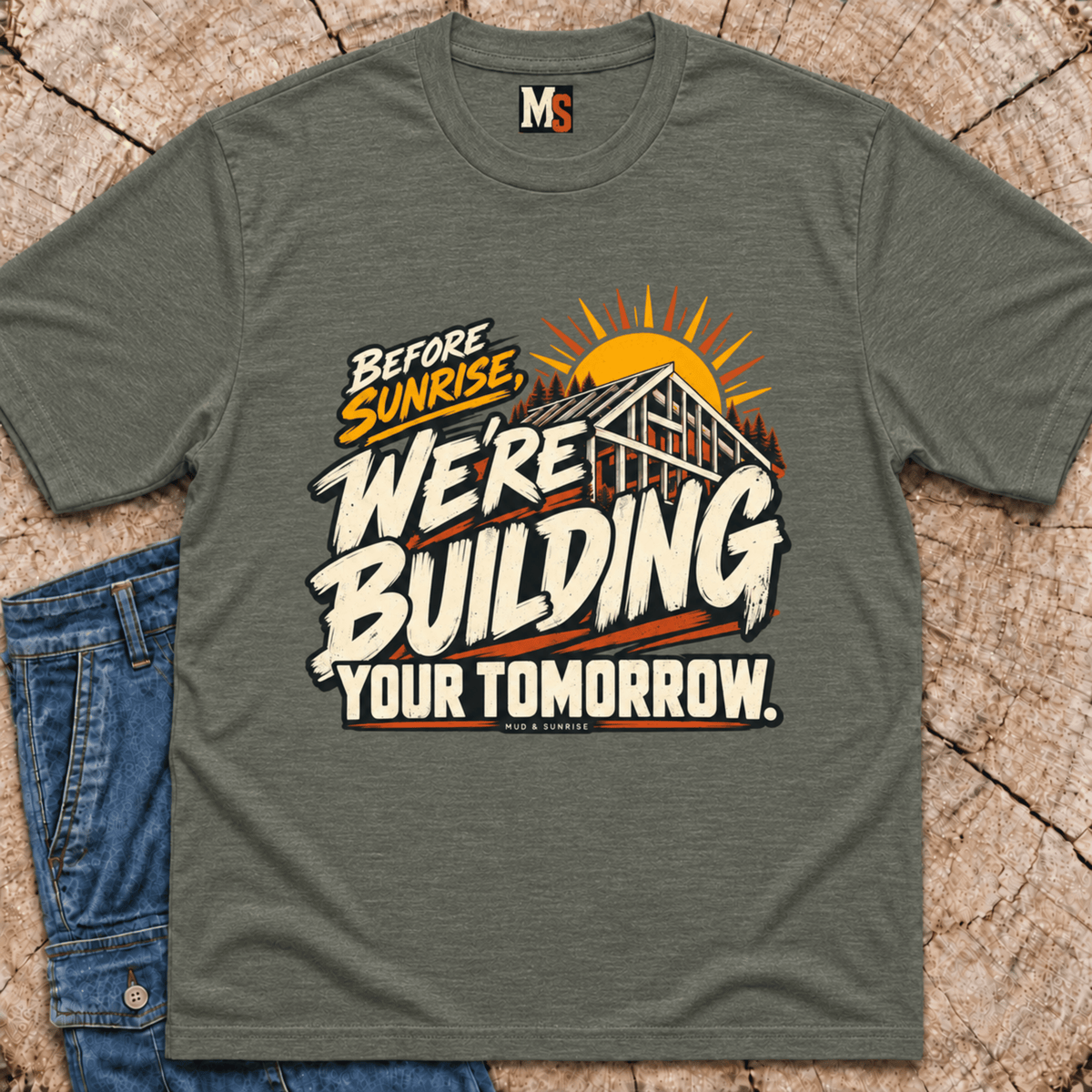 Before Sunrise, we're building your tomorrow T-shirt