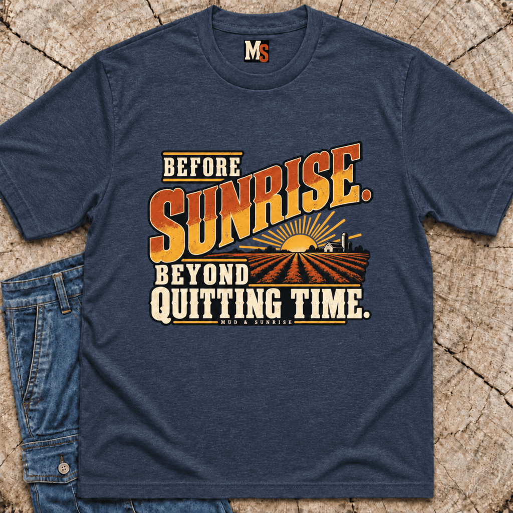 Before sunrise, beyond quitting time T-shirt