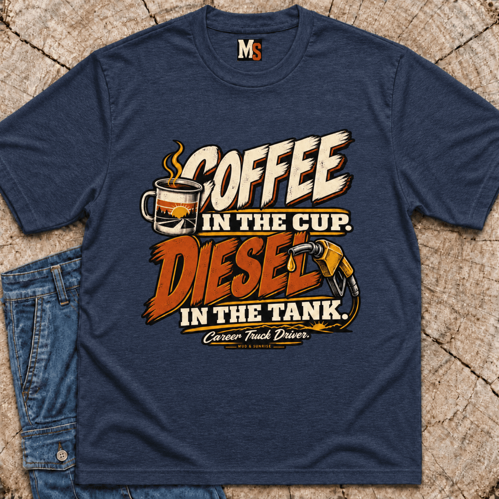 Coffee in the Cup, Diesel in the Tank T-shirt