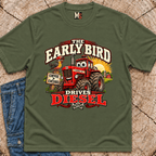 The Early Bird Drives Diesel T-Shirt