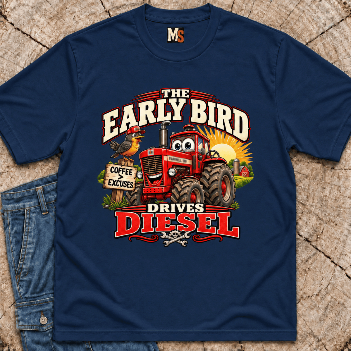The Early Bird Drives Diesel T-Shirt