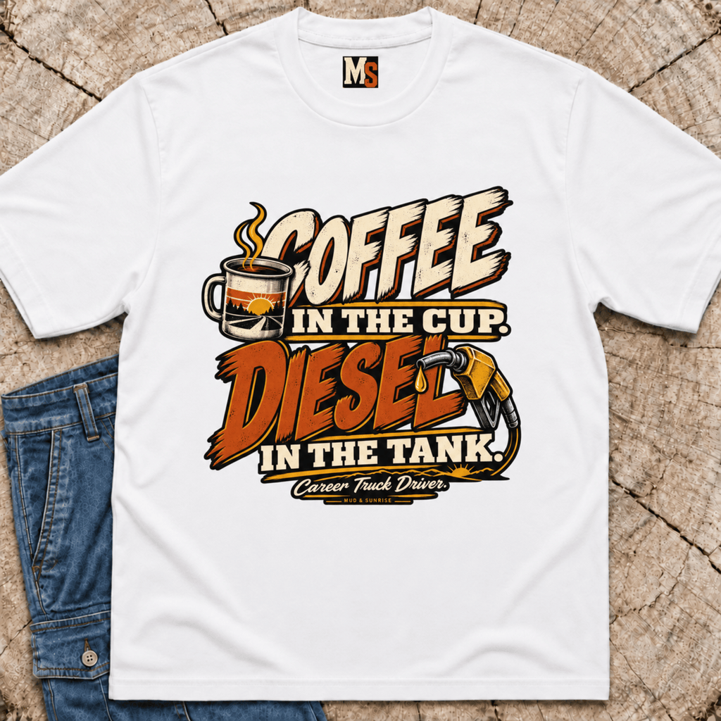Coffee in the Cup, Diesel in the Tank T-shirt